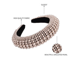 Load image into Gallery viewer, Champagne Pearls Headband
