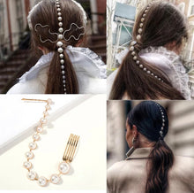 Load image into Gallery viewer, Pearl Ponytail Hairpin
